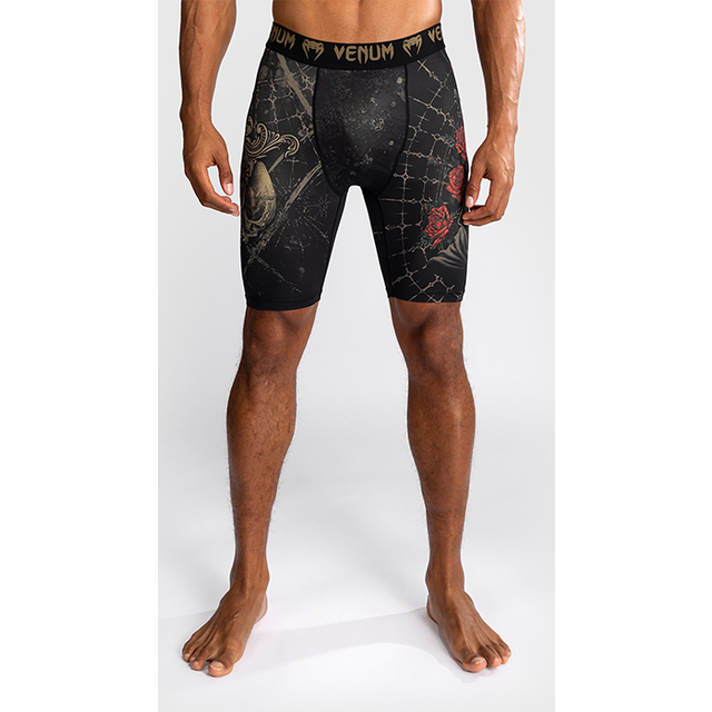 Santa Muerte 5.0 Vale Tudo Shorts Svart Guld