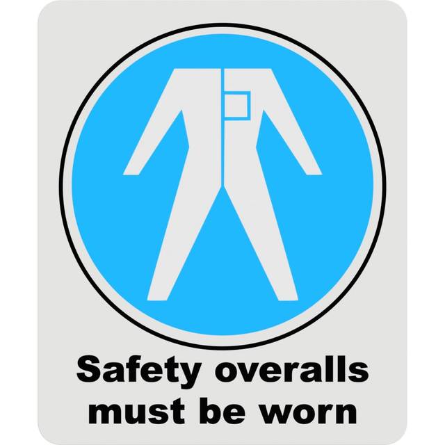 Mandatory Health & Safety Sign - HSE Compliant, 3M 120x100mm