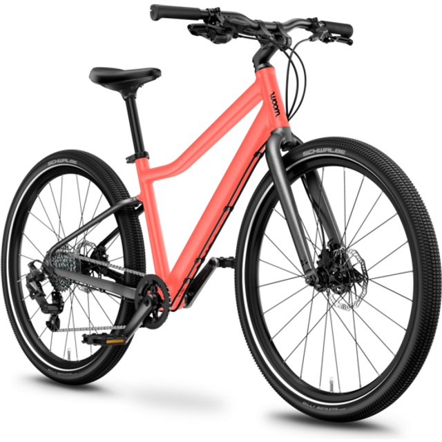 Barncykel Woom Explore 5 24" Neon Coral 2025