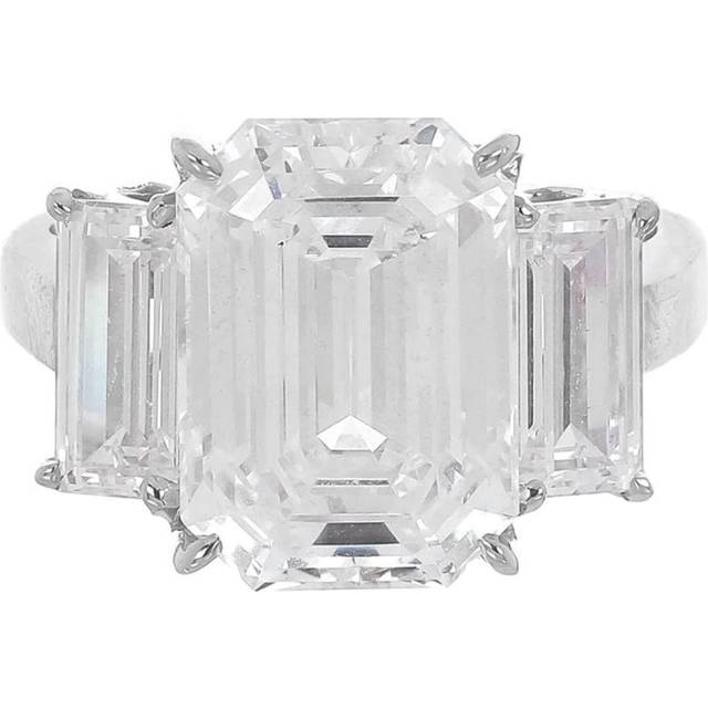 Fantasia by Deserio - 14kt white gold cubic zirconia ring - women - 14kt White Gold/Cubic Zirconia - 5