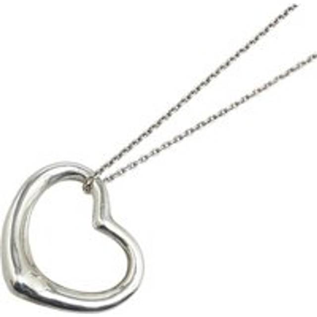 Womens Preloved Return to Tiffany Heart Pendant Wo - Silver Necklaces - Grey - One Size