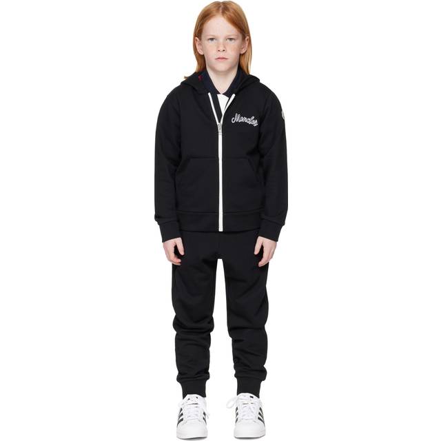 Moncler Enfant Boys Black Cotton Tracksuit - 4 year