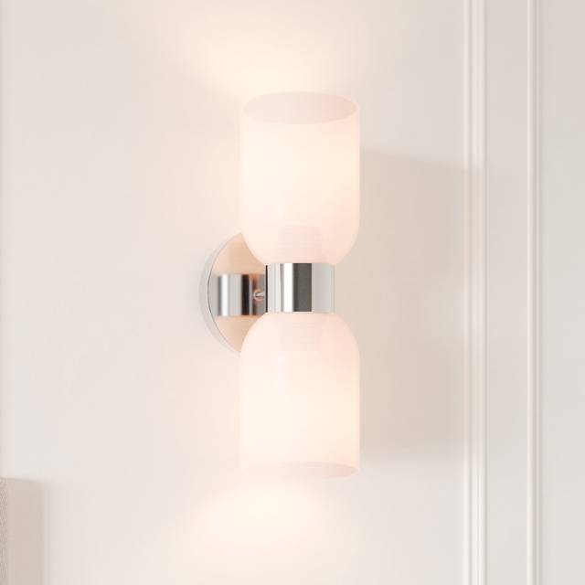 Alaisha 2-Lights Wall Light - Silver (31.7cm H X 12.5cm W X 15.8cm D)