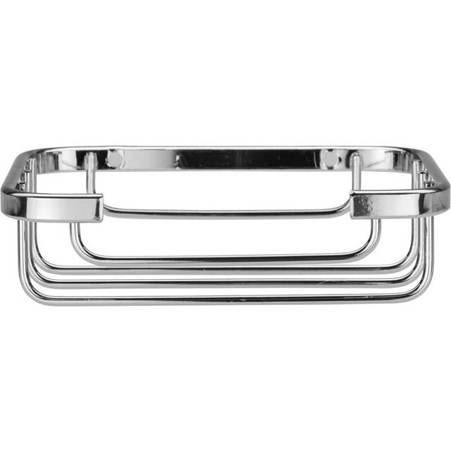 Flat Bar Soap Dish - Chrome (3.5cm H X 12.7cm W X 10.3cm D)