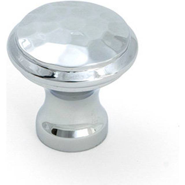 Hammered Round Knob - Polished Chrome (0.79&#34; Knob Diameter)