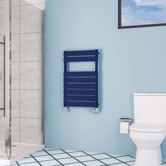 Eastbrook Deddington Towel Radiators - Matt Cobalt Blue - Various Sizes - 800mm x 500mm