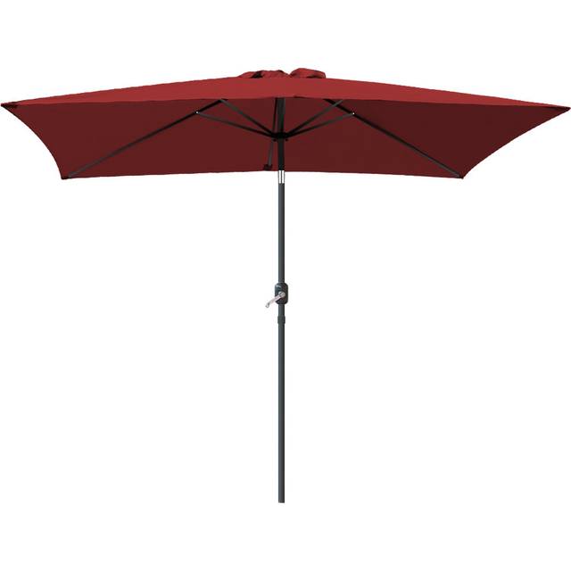 300cm Market Parasol - Wine Red (300cm W X 200cm D)
