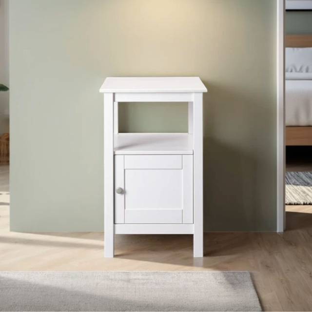 Cintron Solid Wood Nightstand Cintron (Set of 2) - White (76cm H X 45cm W X 45cm D)