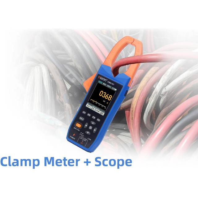 OWON CMS101 3in1 1000A ACDC Digital Clamp Meter+Recorder+Oscilloscope 20000 Counts True RMS orange/blue
