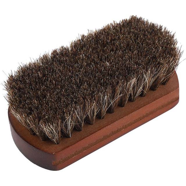 Shoes Boots Polishing Buffing Cleaning Brush with Wooden Base Dust Dirt Removal Shoe Accessory