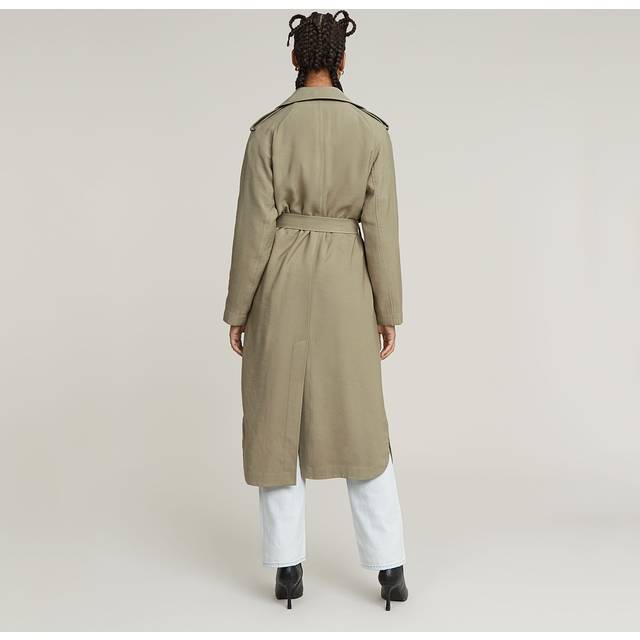 Fluid Trench Coat - Green - Women