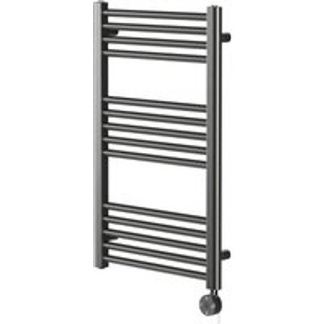 Wholesale Domestic Pizarro Colore Straight Digital Thermostatic Electric Heated Towel Rail | Gunmetal Grey | Mild Steel | 800mm x 500mm
