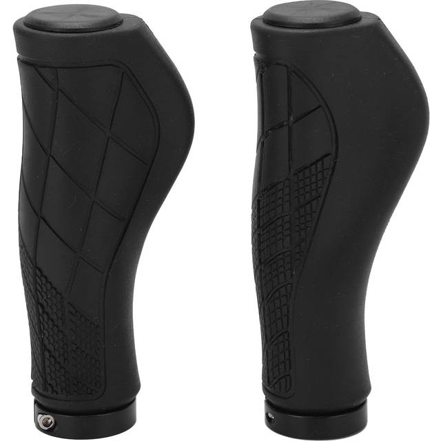 Bike Handle Handlebar Grips Mountain Bike Replacement Handlebar Grip with End Caps for Replacement black