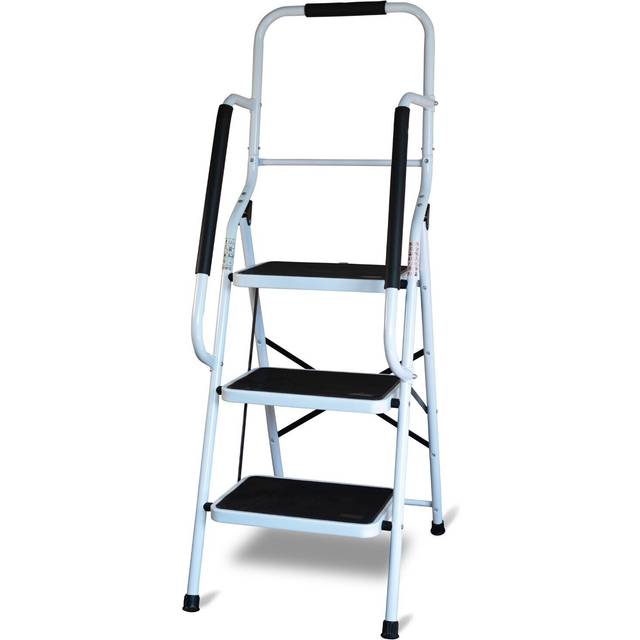Aidapt 3 STEP STOOL WITH HANDRAIL