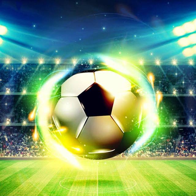 Diamond Painting Football Full Round Diamond Embroidery Cross Stitch Soccer DIY Diamond Mosaic 30x30CM