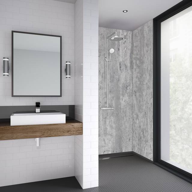 Mermaid Wetwall Panels - Platinum Stone - All Sizes - 900mm square edge panel
