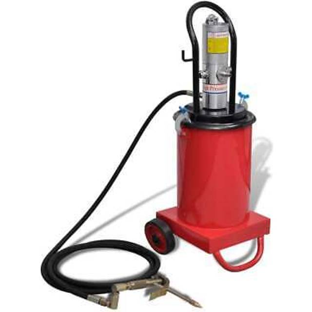vidaXL Airpress Pneumatic Grease Injector 12 L - Red