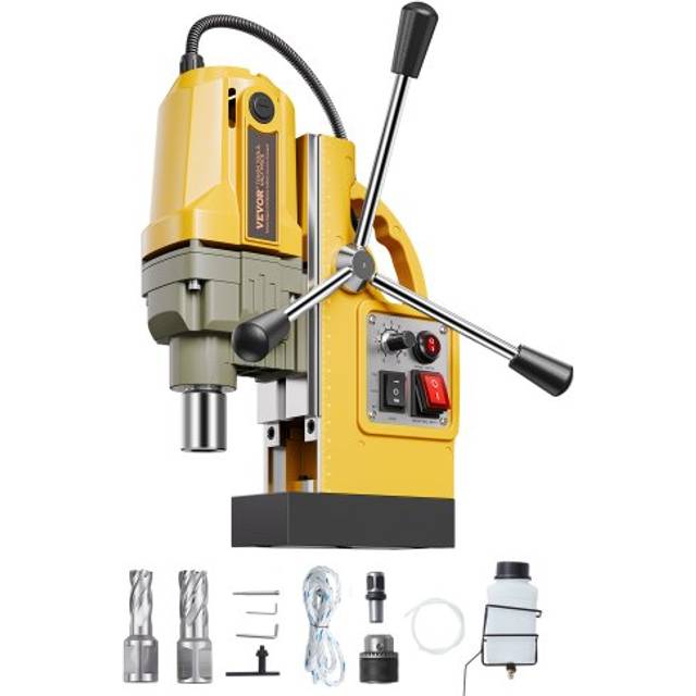 Magnetisk borr 1200W 2810 lbf Mag borrpress 1,6 i borrdiameter gul