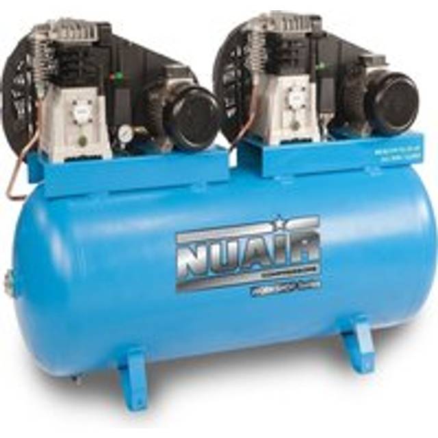 Nuair 270Litre 27.9CFM 3HP Tandem Static Air Compressor