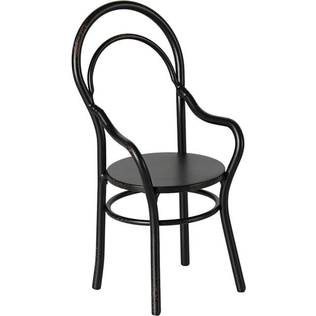 Maileg - Miniature Chair With Armrest - Tillbehör till dockor - Miniature - H13 x W6 cm