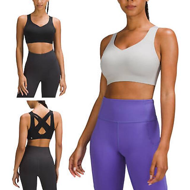 Lululemon enlite weave-back womens sports bra lightweight running yoga bra 34b d