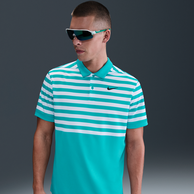 Nike Dry Victory+ Blocked Golf Polo Shirt Dusty Cactus/Black FZ7446-345 - Small
