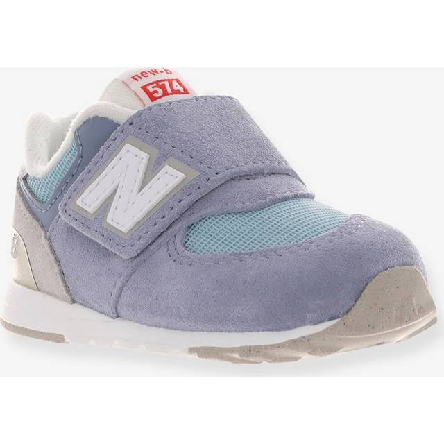 New Balance Infant 574 Velcro Trainers - Blue, Dusk Shower, Size 7 Younger