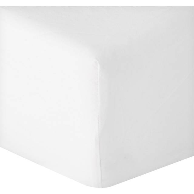 F&F Home Cotton Rich Fitted Sheet White Double