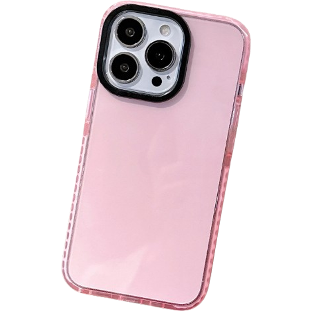 Apple Basic telefonfodral 1 st Rosa Anti-Drop genomskinligt telefonfodral kompatibelt med Iphone 16/16Pro/16Plus/16ProMax/15/15 Plus/15 Pro/15 Pro Max - Multifärgad (Multi-size)