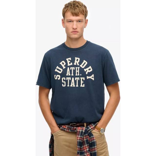 Superdry Athletics Graphic T-Shirt-Navy, Navy, Size 2Xl, Men - 2XL