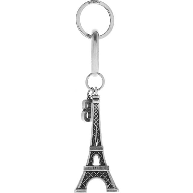 Balenciaga Paris Souvenir Eiffel Bag Charm/Keyring - Silver - Unisex - Brass, Zamak, Steel