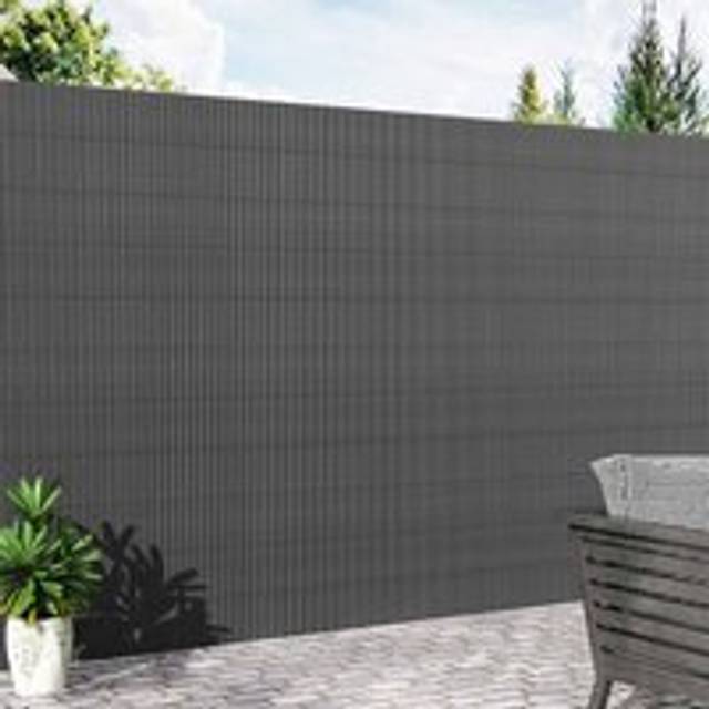 Garden Sanctuary 180Cm Black High-quality Materials Sun-blocked Privacy Fence Screen Panels, Black