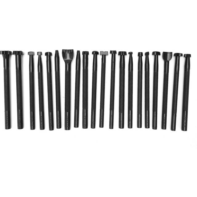 20pcs Leather Stamping Tools Handcraft Accurate Printing Skid Resistance Leather Stamp Kit for DIY