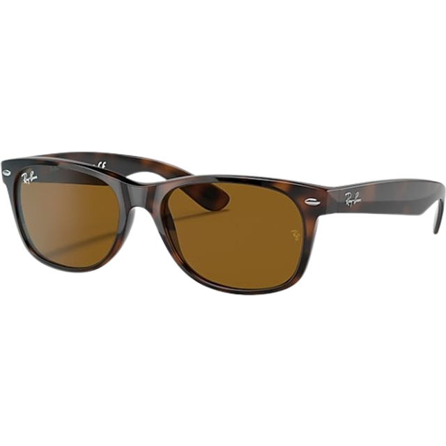 Ray-Ban Womens Sunglasses New Wayfarer 2132 710 Light Havana Brown 52mm - One Size