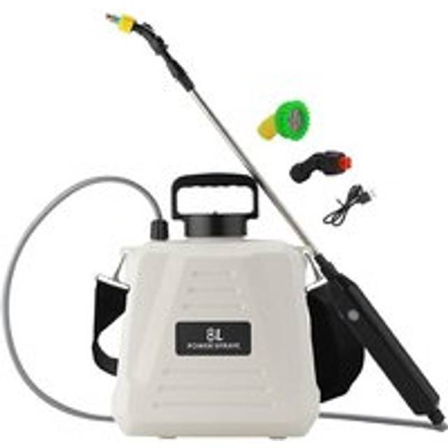 Electric Telescopic Sprayer Garden Water Sprayer for Home Cleaning 8 Litre White