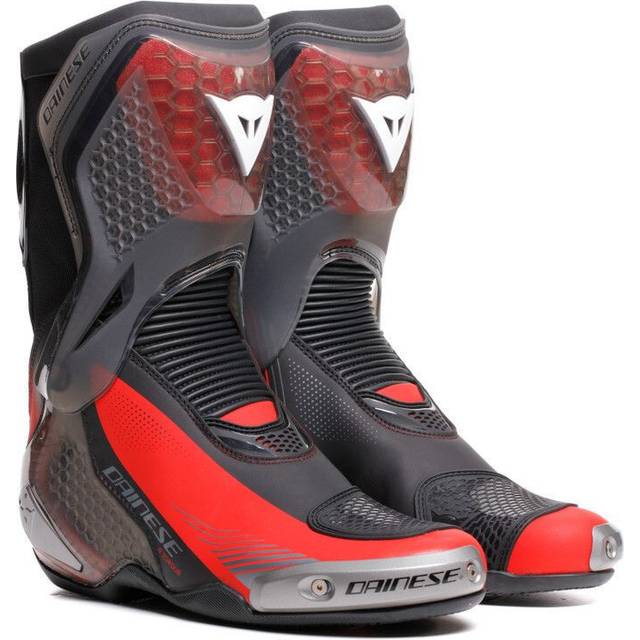 Dainese Torque 4 S Motorcycle Boots, black-red, Size 45 for Men