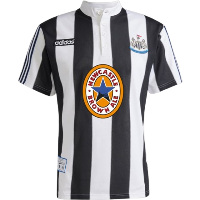 adidas Newcastle United FC 1995-97 Retro Home Shirt - White - Mens