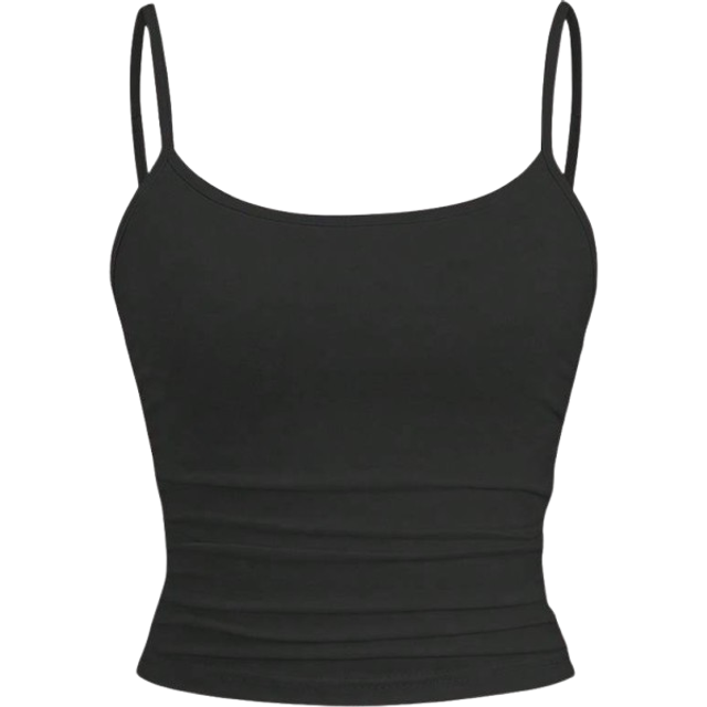 Sweetra Women&#39;s Tank Top Waist Ruching Spaghetti Strap Fitted Slim Camisole, Can Be Worn Underneath Or Outerwear Y2K OutfitÂ
