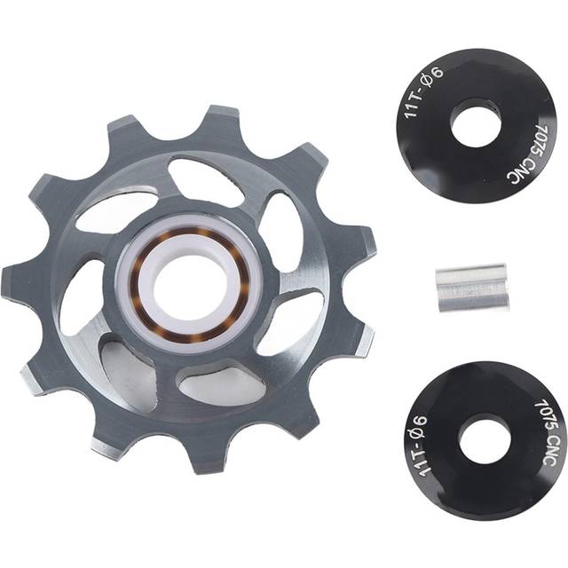 11T Jockey Wheel Rear Derailleur Pulley for Mountain Bike Replacement Parts(Titanium Color)