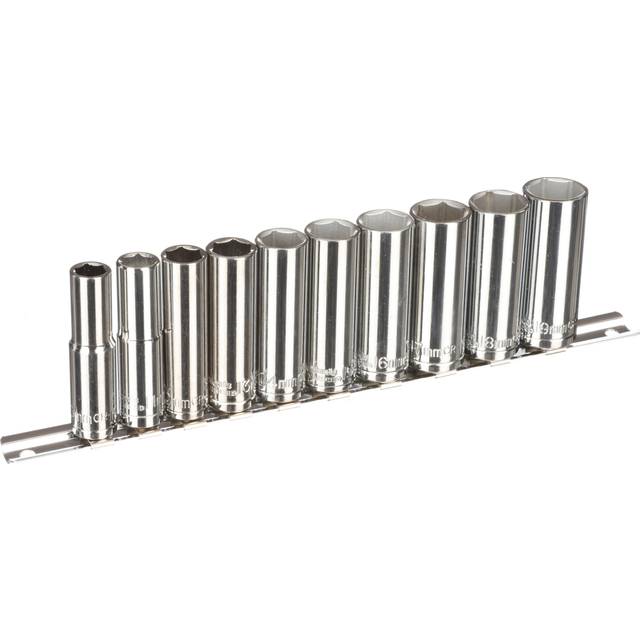 Halfords Advanced 10 Piece 3/8 inch Drive Deep Socket Rail Set