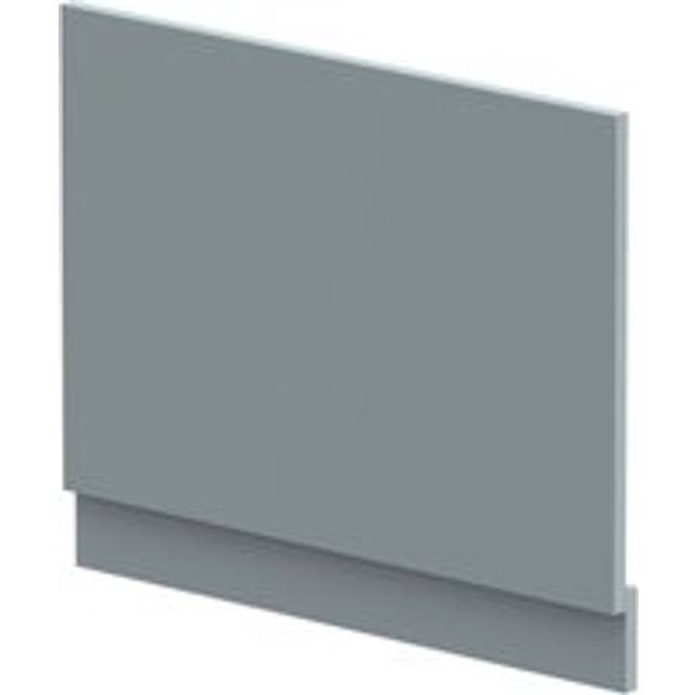700mm Edge/Power Straight End Bath Panel & Plinth - Matt Coastal Grey