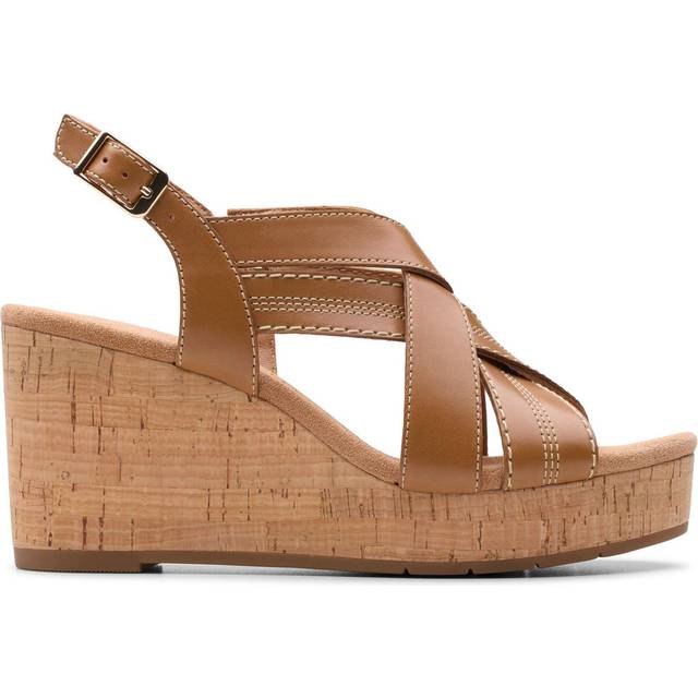 Ladies clarks strappy wedge sandals sabina sling