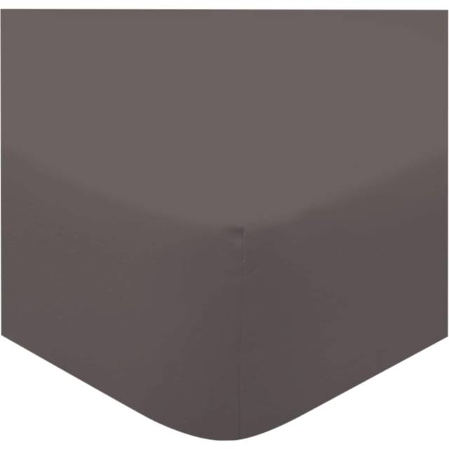 F&F Home Bedding Supersoft Grey Fitted Sheet Double
