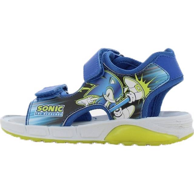 Sonic Blinkande Sandaler, Blue/Neon Yellow, 25