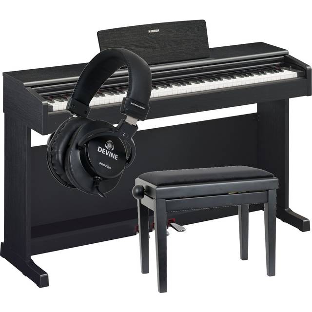 Yamaha Arius YDP-145B Upright Digital Piano + Bench + Headphones