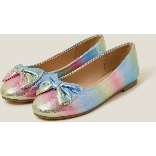 Ombre Metallic Ballet Flats Multi, Size: 9, Kids - Accessorize