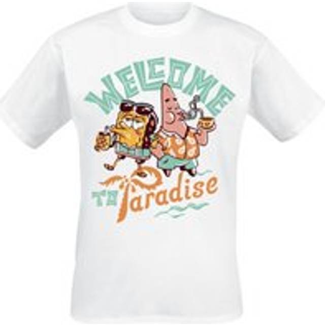 SpongeBob SquarePants T-Shirt - Welcome To Paradise - L to XXL - for Men - white