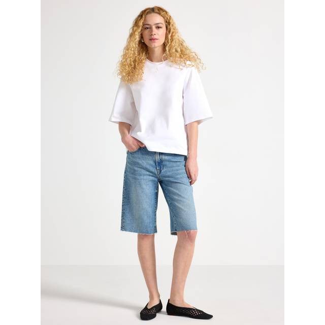 Långa jeansshorts