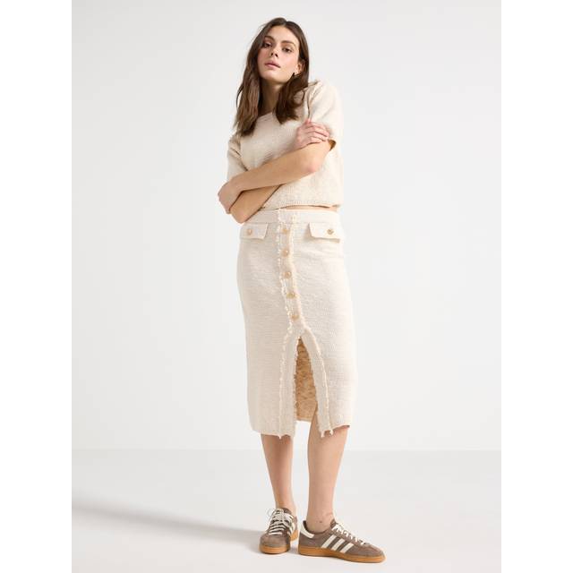 Knitted midi skirt