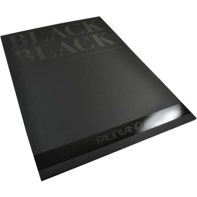 Fabriano : Black Black : Pad : 140lb : 300gsm : A2 : 42x59.4cm : 20 Sheets